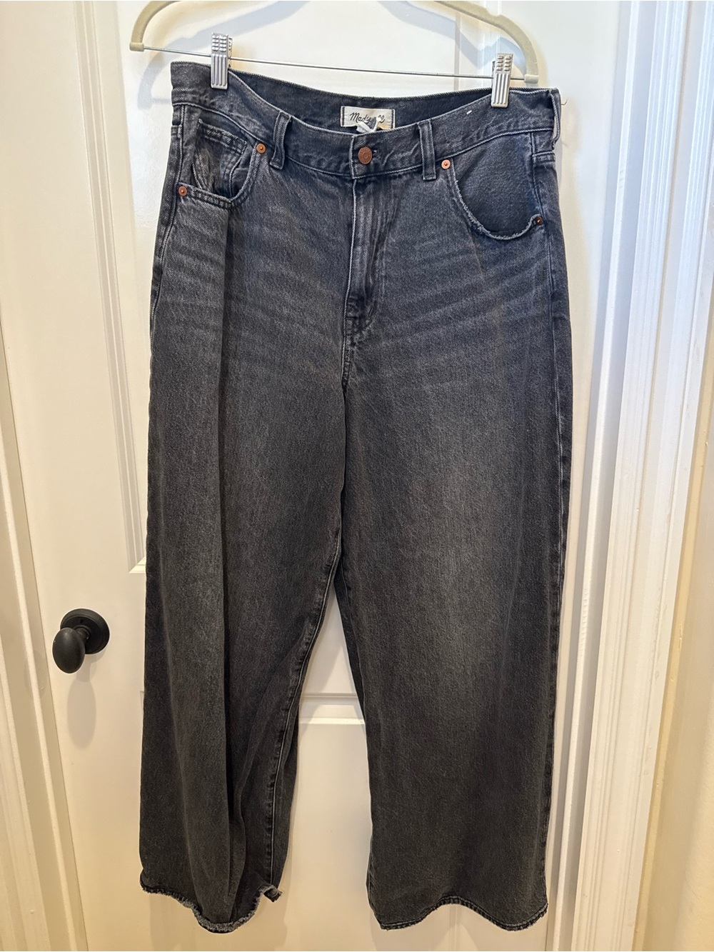 Madewell Washed Black Relaxed Jeans